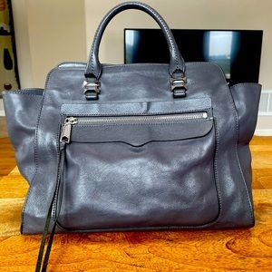 Rebecca Minkoff grey leather satchel